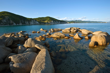 夏天晚上在海滩上