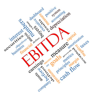 ebitda 词云棱形概念照片