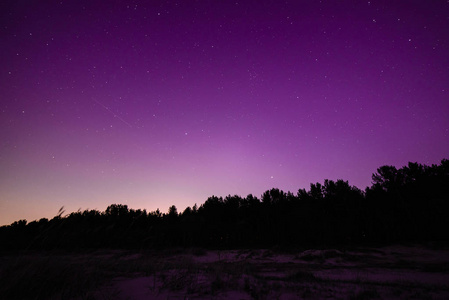 恒星和银河系的夜空