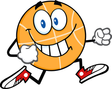 篮球卡通人物跑步照片