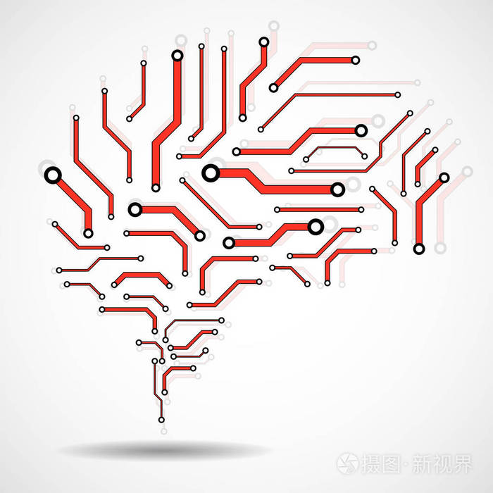 电路板.抽象矢量背景