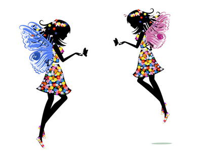 仙人( fairy的名词复数 ) 小仙子 小精灵 兔子(男同性恋者)三个小森林