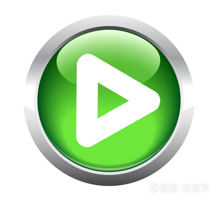 web的的三角形播放按钮