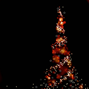 抽象的圣诞树