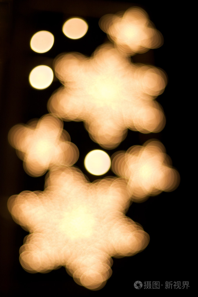 散焦的灯光背景