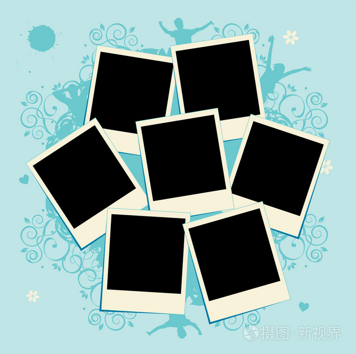 照片的拼贴. 模板模板