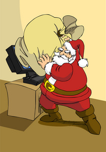圣诞电子商务系列网上圣诞老人