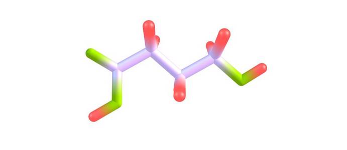 羟基丁酸酸分子结构上白色孤立