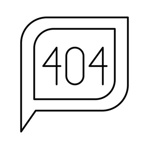 单色剪影对话平方米的带尾 404 未找到符号