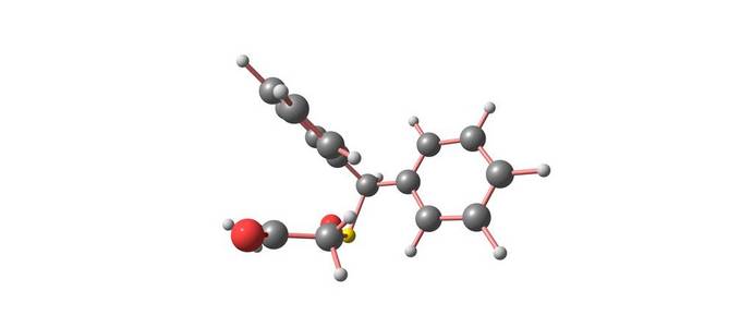 分子结构上白色孤立