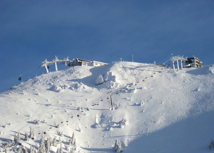 高山滑雪斜坡