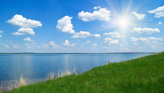 宁静的湖水景观图片