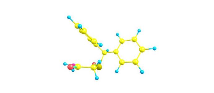 分子结构上白色孤立