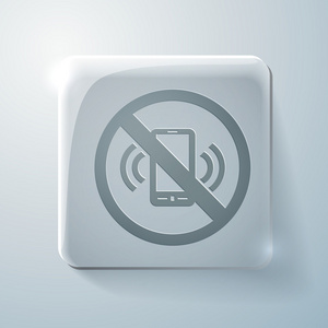 禁止使用移动电话的标志