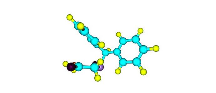 分子结构上白色孤立