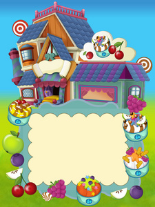 卡通糖果商店照片