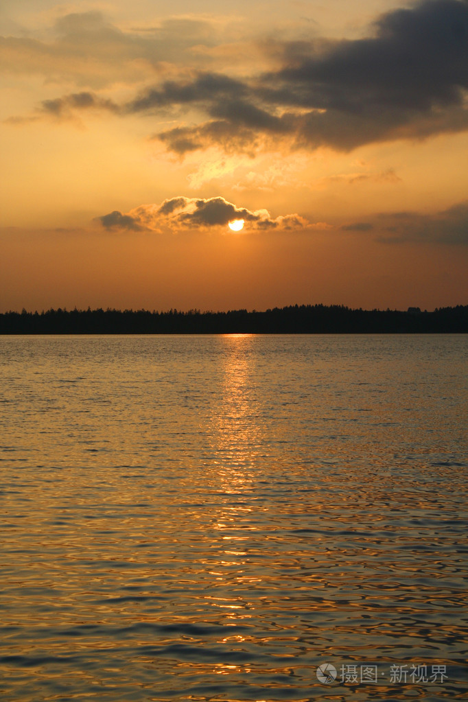 日落时薄暮晚霞黄昏