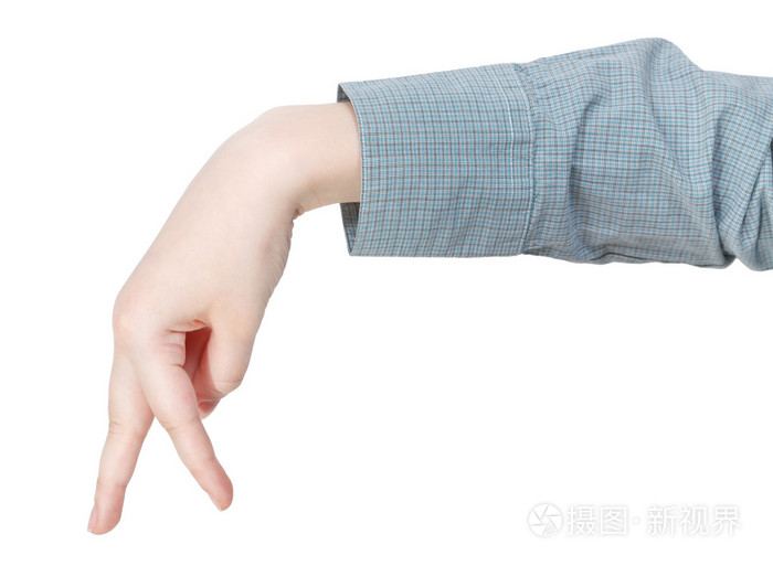 走路的手指男人手势
