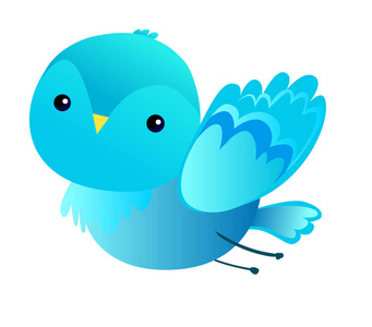 可爱的卡通小鸟照片