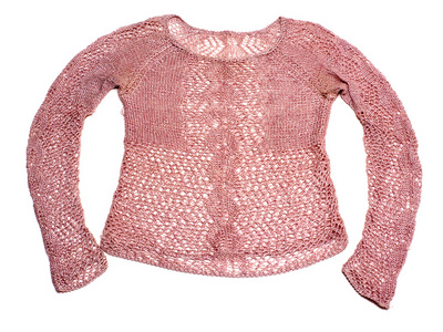 粉红色针织夹克