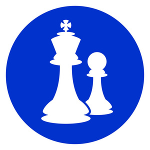 国际象棋蓝色圆圈图标