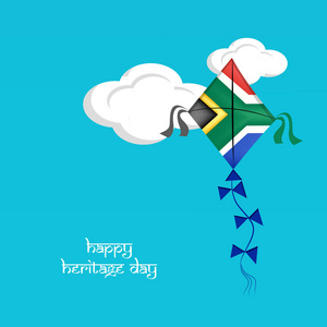 南非遗产日背景元素的插图