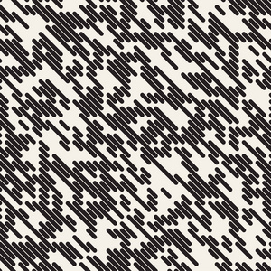 矢量网格图案无缝不规则线条。时髦的单色纹理。抽象的几何背景设计