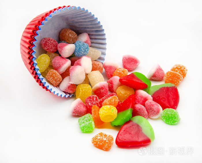 什锦的糖果果冻