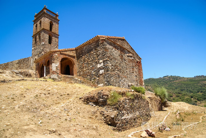 古老的修道院的废墟