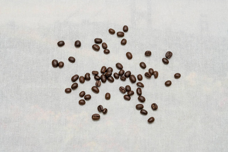 咖啡豆麻布纹理背景