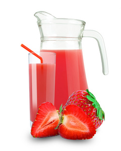 草莓汁图片