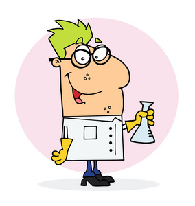 科学家的卡通人物图片