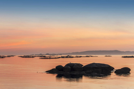 Arousa 河口黄昏