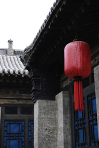 农历新年中国红灯笼图片