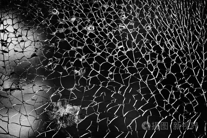 破碎的玻璃纹理