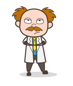 生物学概念.在教室里, 脸上带着胡子的男人.