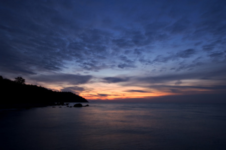 在黑海海岸，克里米亚日出