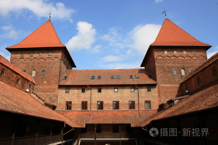 中世纪德国哥特式城堡在尼济察