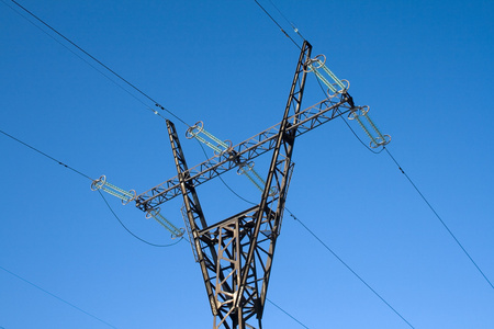 高压桅杆高压线桅杆照片