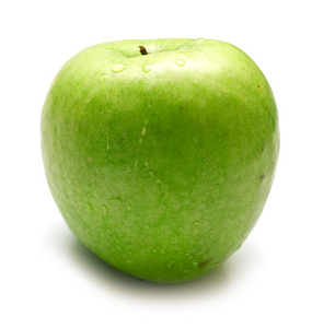 苹果在花岗岩岩石在秋天在雨中以红色与水滴的颜色美丽的作品关于湿的