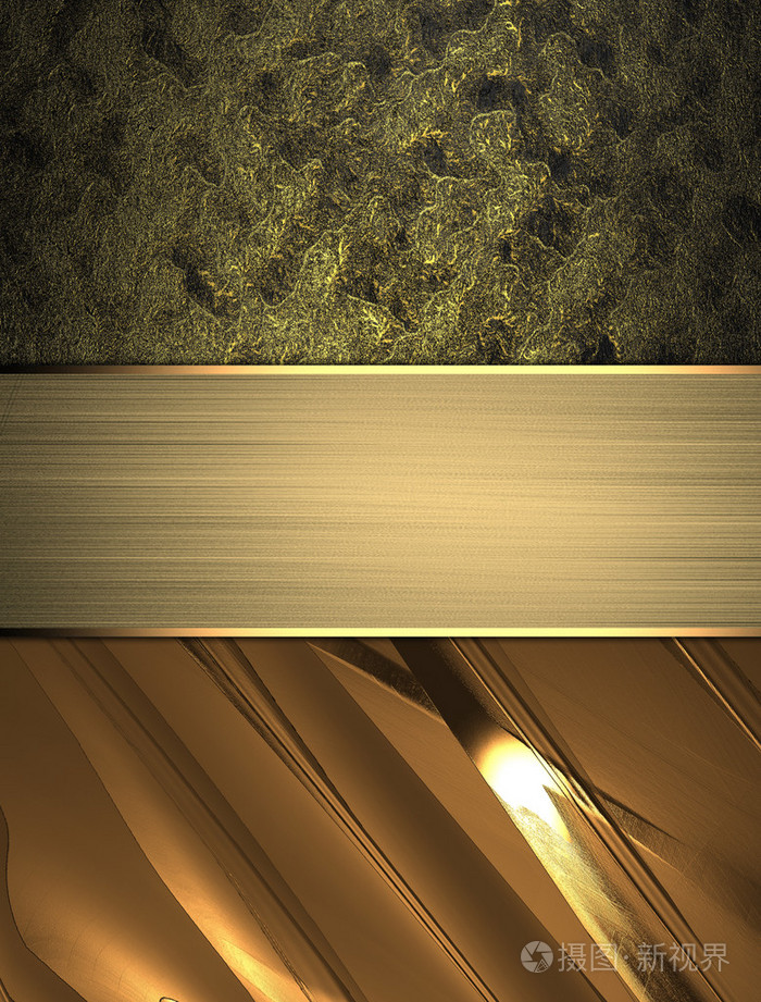 黑金色背景下的抽象金色背景.设计模板.设计网站