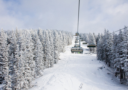 滑雪胜地schladming。 奥地利