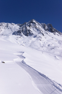 阿尔卑斯山冬季山区