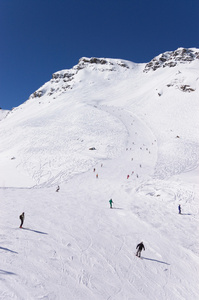 阿尔卑斯山冬季山区