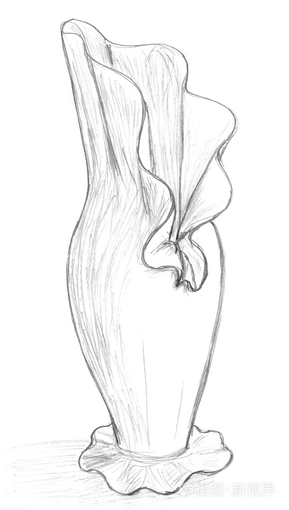 原花瓶素描