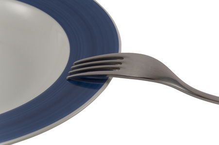 叉子和盘子