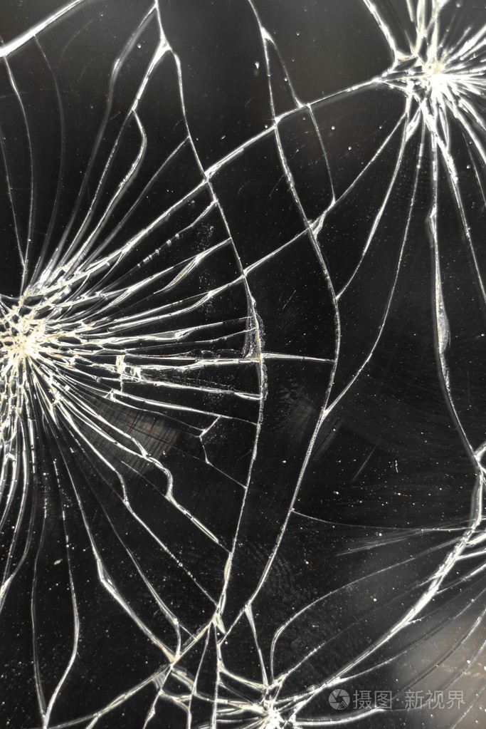 智能手机的碎的玻璃