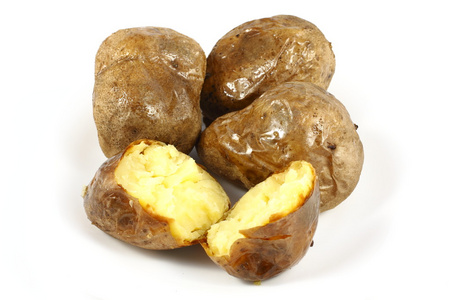 (带皮)烤土豆照片