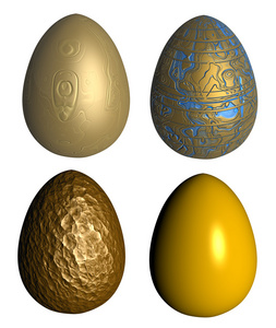 四个金色图案的彩蛋