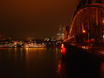 莱茵河夜景古龙水穹顶